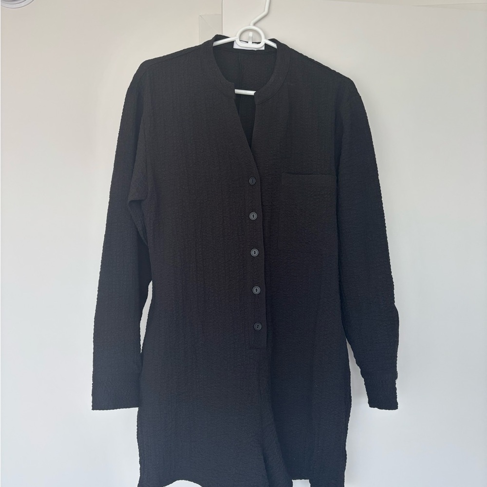 Onia Crinkle Button Down Romper